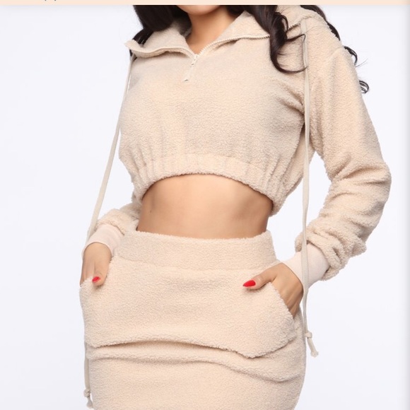 FASHION NOVA SHERPA SKIRT - Picture 2 of 3